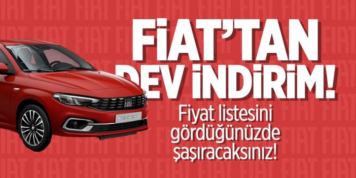 Fiat’tan dev indirim! Fiat’ın Fiyat listesini gördüğünüzde şaşıracaksınız!