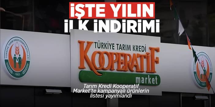 Tarım Kredi Kooperatif Market’te yılın ilk indirimi: İşte kampanyalı ürünlerin listesi