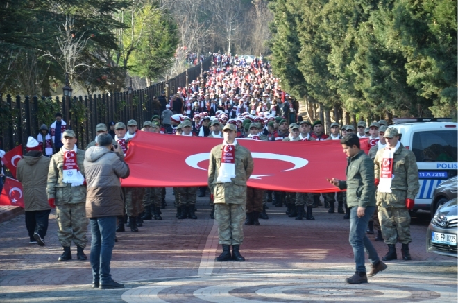 BİLECİK, SARIKAMIŞ ŞEHİTLERİ İÇİN YÜRÜDÜ 3