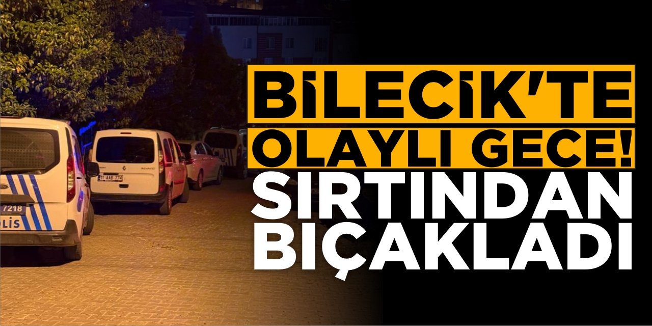 Bilecik'te Olaylı Gece! Sırtında Bıçaklanan Şahıs Ağır Yaralandı