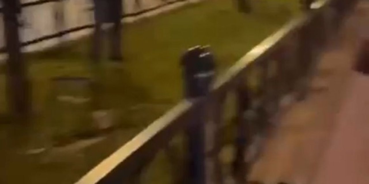 Türk Bayrağını Yakmaya Çalışan Şahıs Yakalandı