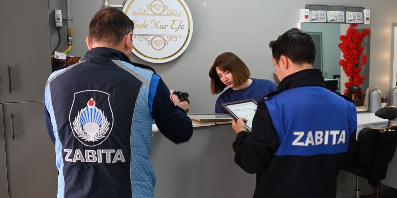 Bozüyük'te Kuaförlere Denetim