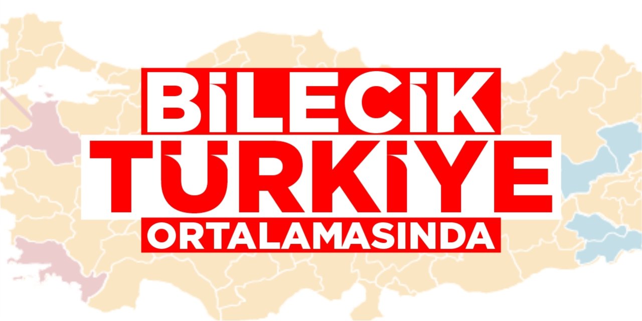 Bilecik, Türkiye ortalamasında
