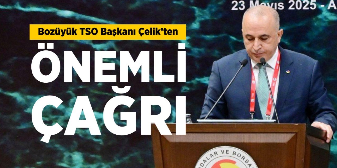 Bozüyük TSO Başkanı Çelik'ten önemli çağrı