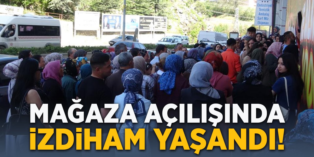 Mağaza Açılışında İzdiham Yaşandı!