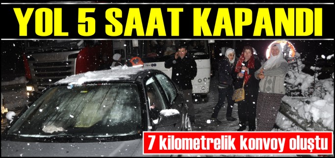 BİLECİK-BOZÜYÜK KARAYOLU 5 SAAT TRAFİĞE KAPANDI