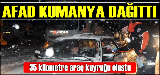 AFAD KUMANYA DAĞITTI