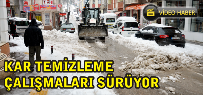 KAR TEMİZLEME ÇALIŞMALARI SÜRÜYOR