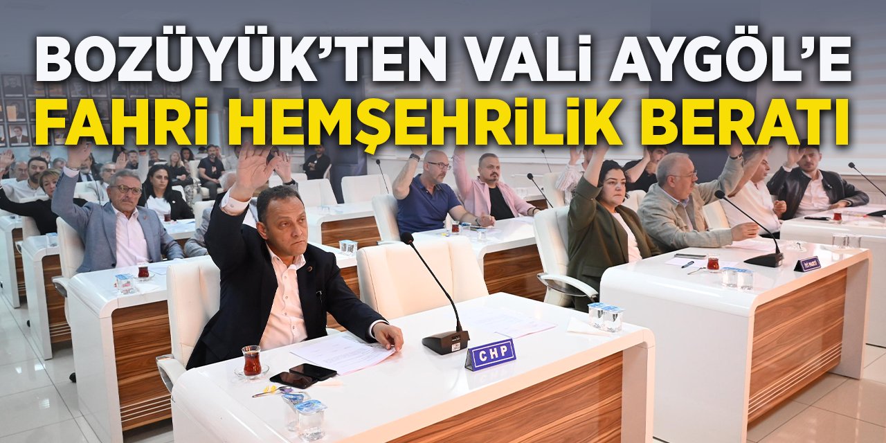 Bozüyük'ten Vali Aygöl'e Fahri Hehşehrilik Beratı