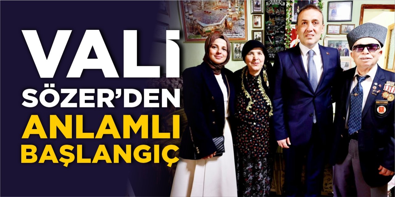 Vali Sözer'den anlamlı başlangıç