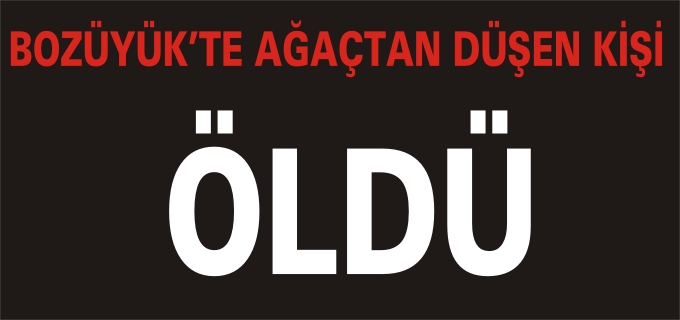AĞAÇTAN DÜŞEN KİŞİ ÖLDÜ