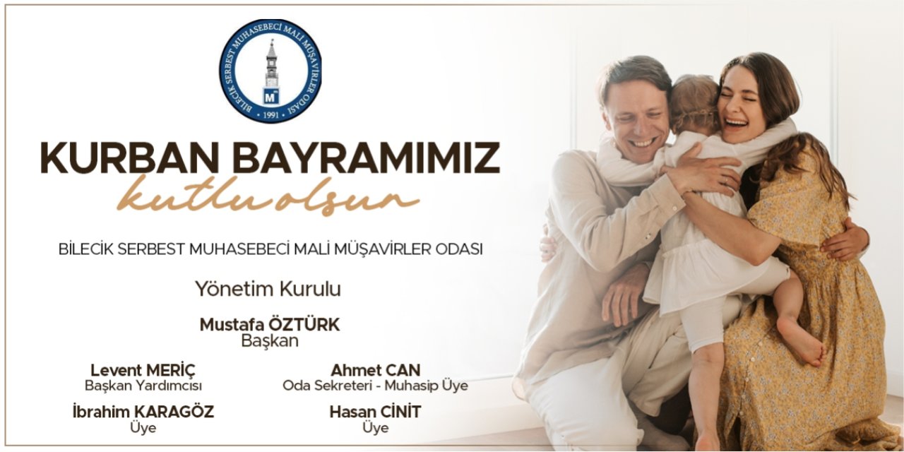 Bilecik SMMMO Kurban Bayramı Kutlama Mesajı