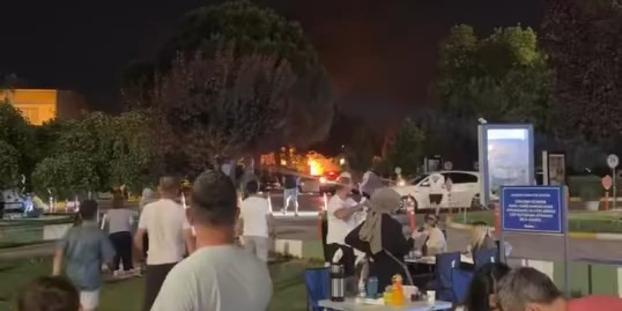 Yükselen Alevler, Serinlemek İçin Gelenlerin Tadını Kaçırdı