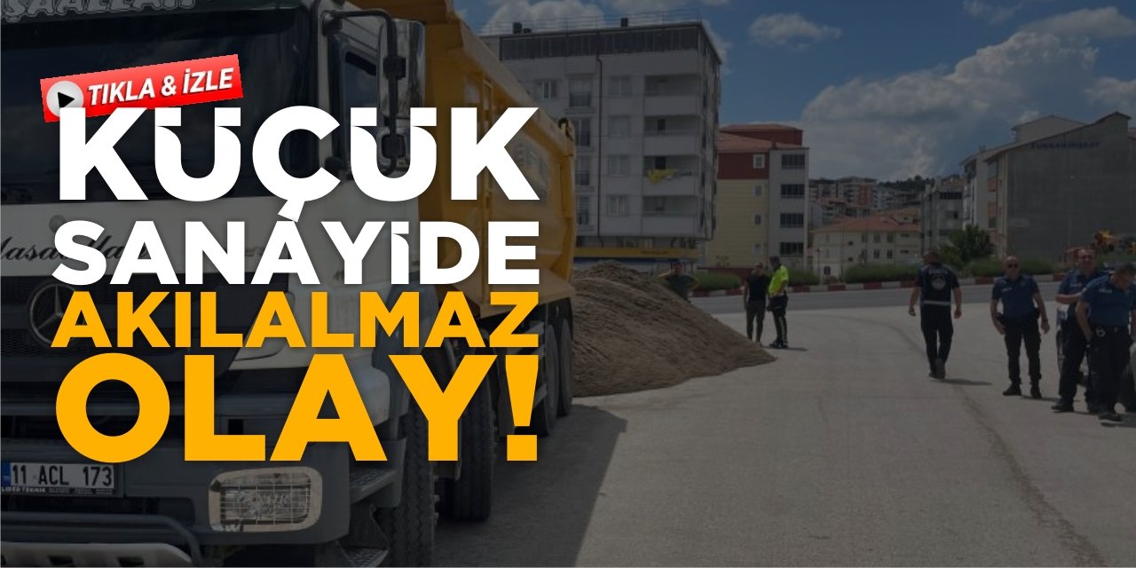 Polisten Kaçamayacağını Anlayınca Fazla Yükünü Sanayinin Ortasına Döktü