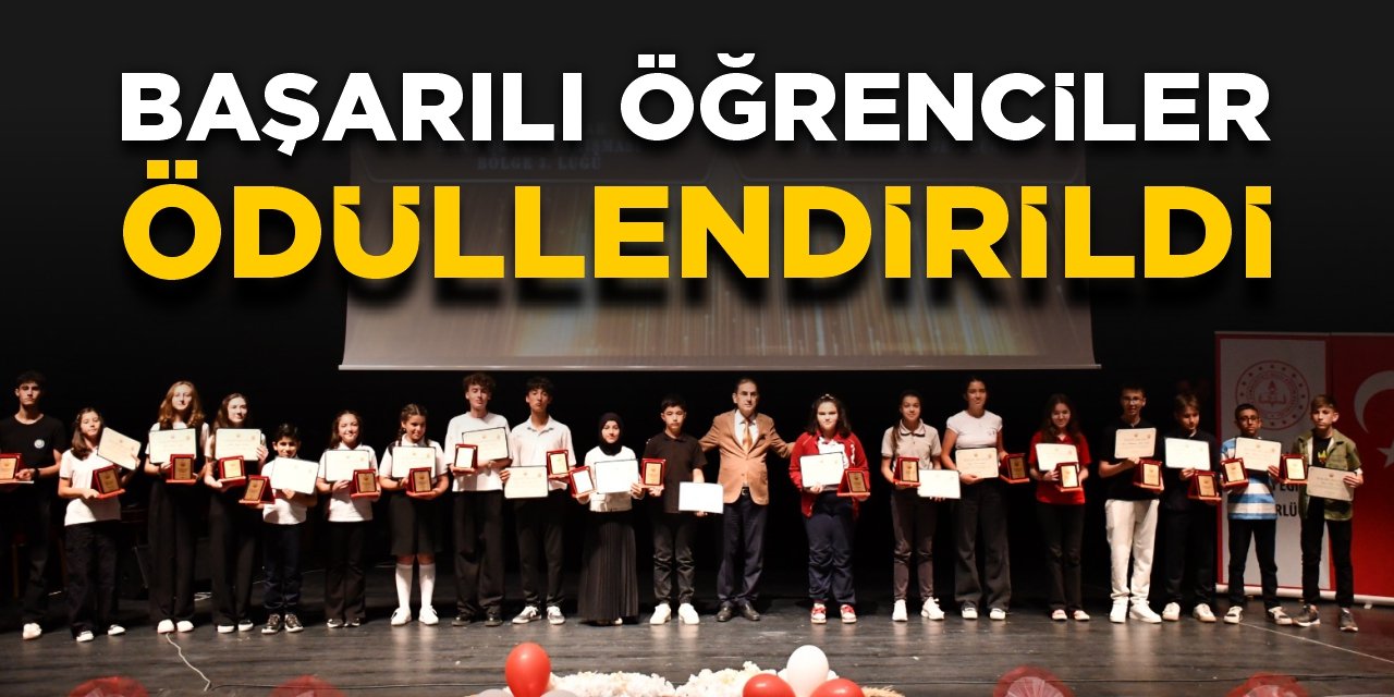 Başarılı öğrenciler ödüllendirildi