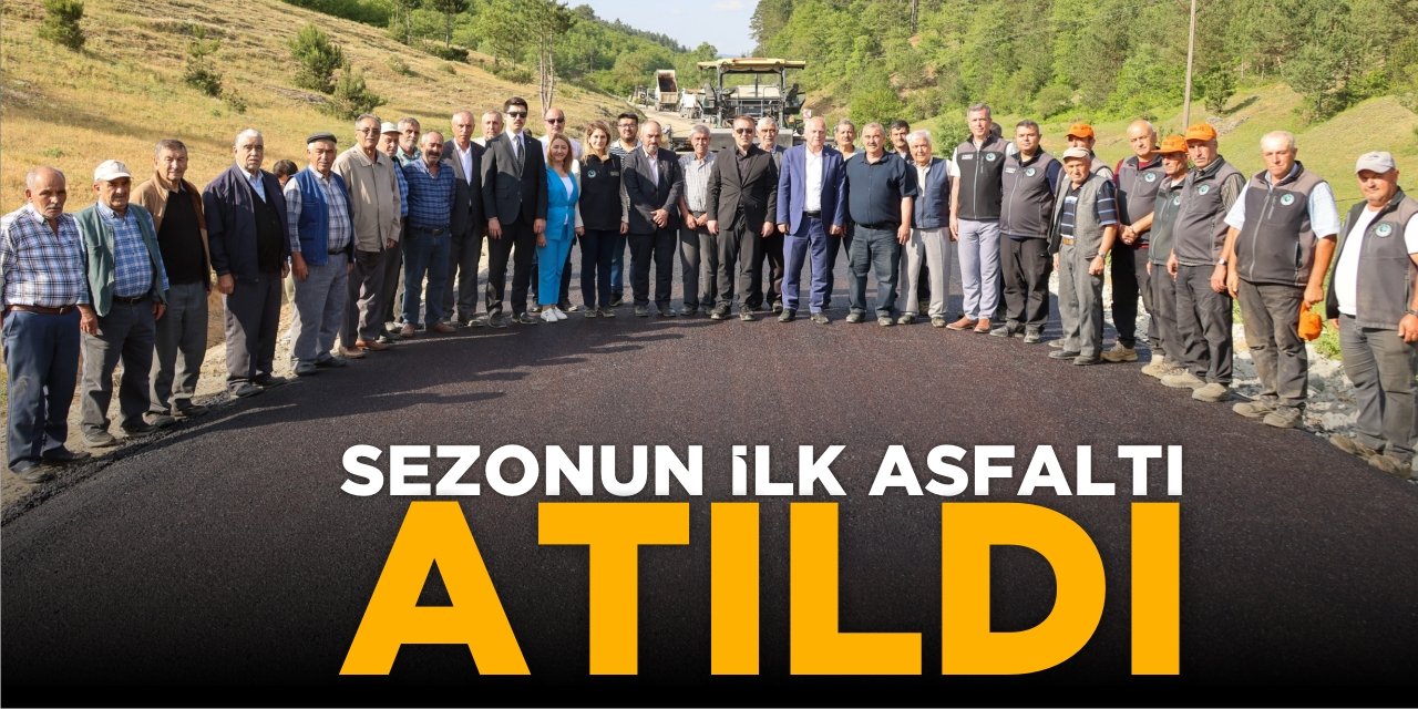 Sezonun İlk Asfaltı Atıldı