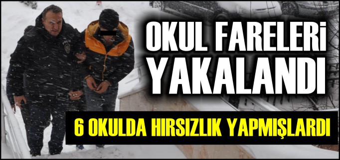 OKUL FARELERİ YAKALANDI