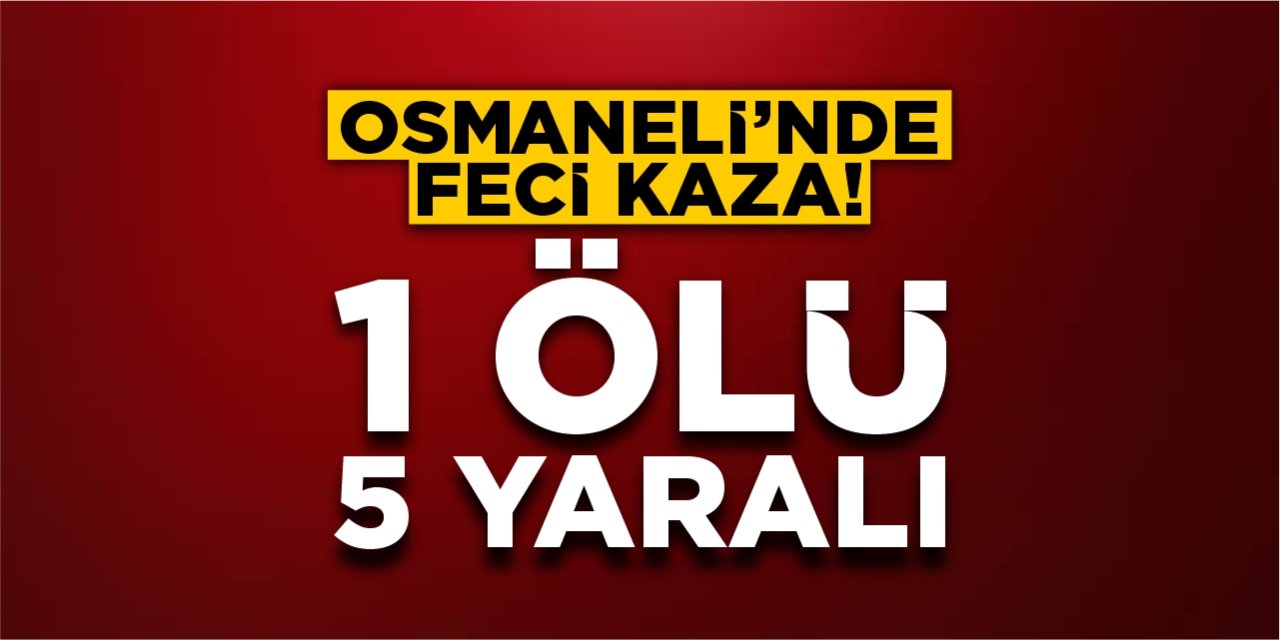 Osmaneli’nde feci kaza: 1 ölü 5 yaralı