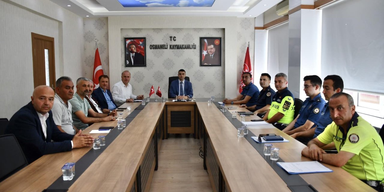 Osmaneli'nde Trafik Güvenliği Toplantısı
