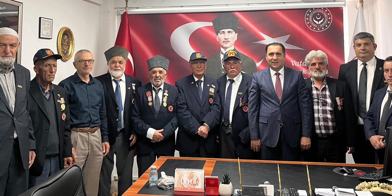 Şehit Aileleri ve Gaziler Dayanışma Derneği’nden Müdür Türkoğlu’na Ziyaret