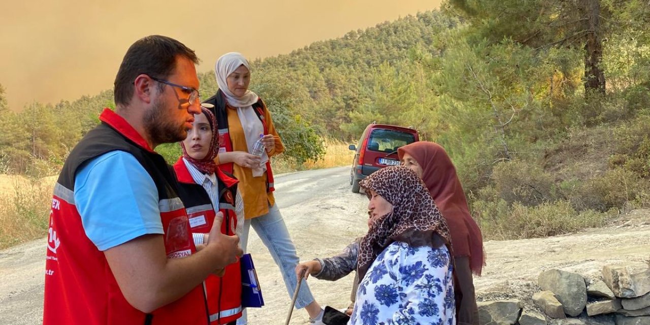 Psikososyal Destek Ekipleri Yangın Alanında