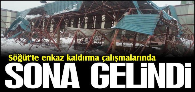 ENKAZ KALDIRMA ÇALIŞMALARINDA SONA GELİNDİ