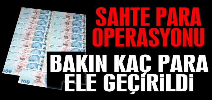 2 BİN 450 TL DEĞERİNDE SAHTE PARA YAKALANDI