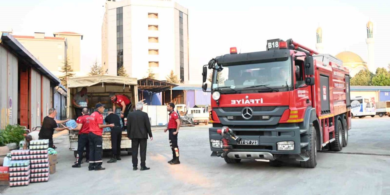 Bozüyük’ten Yangın Bölgesine Yardım