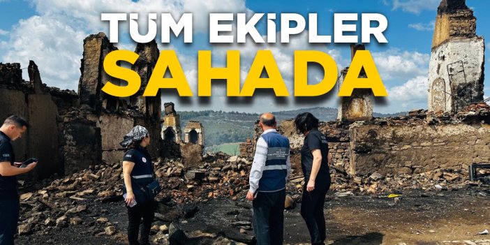 Tüm ekipler sahada