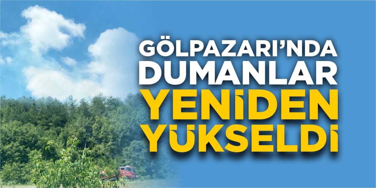 Gölpazarı'nda dumanler yeniden yükseldi