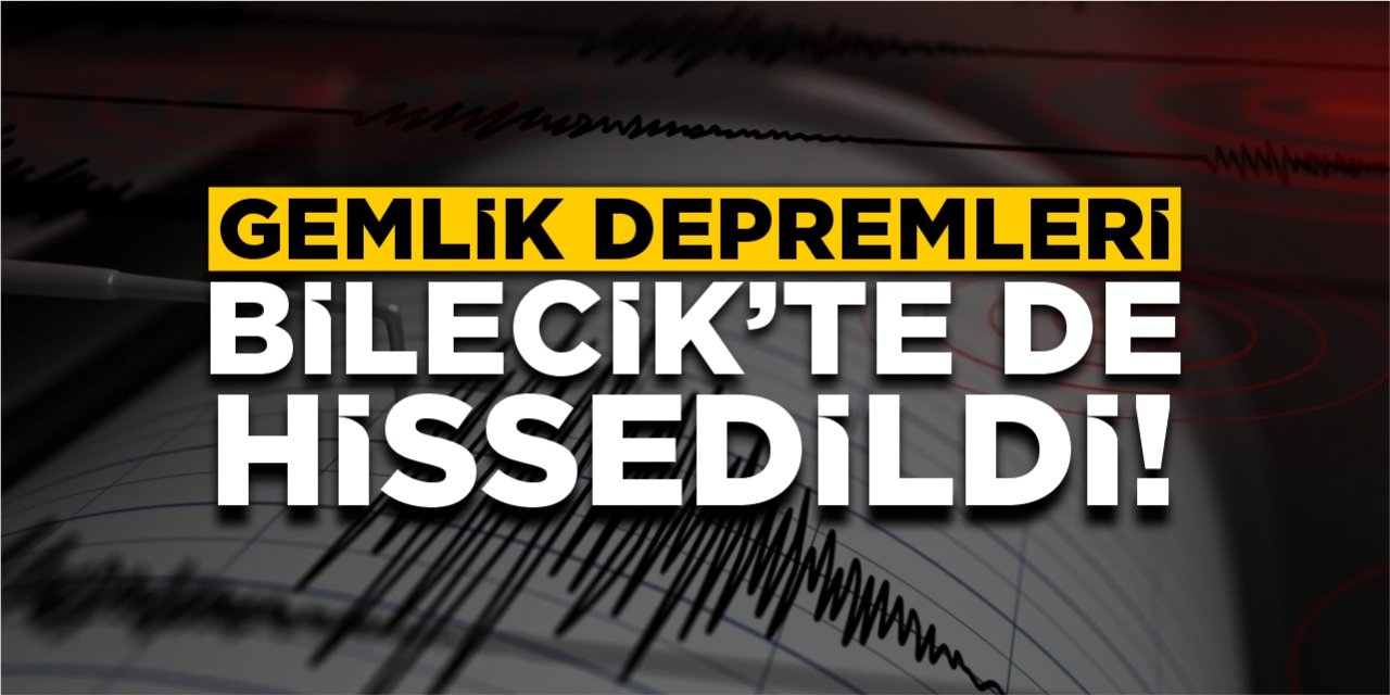 Gemlik depremleri Bilecik'te de hissedildi