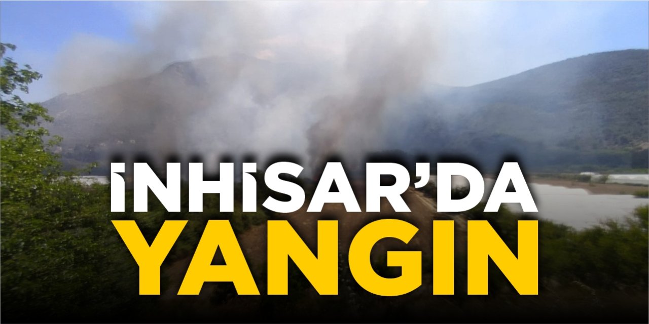 İnhisar’da yangın