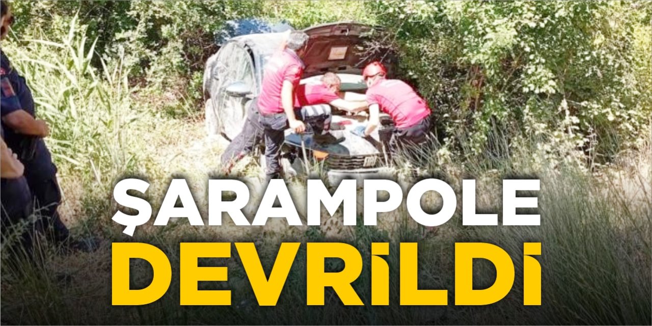Şarampole devrildi!