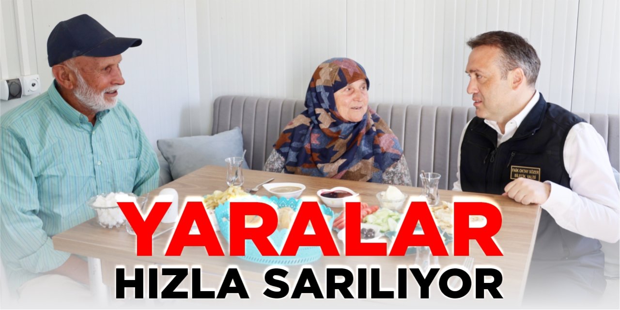 Yaralar hızla sarılıyor