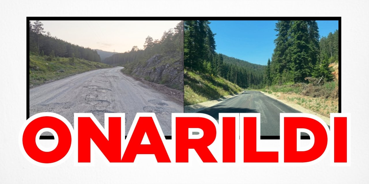 Camiliyayla yolu onarıldı