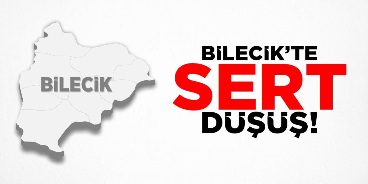 Bilecik’te sert düşüş!