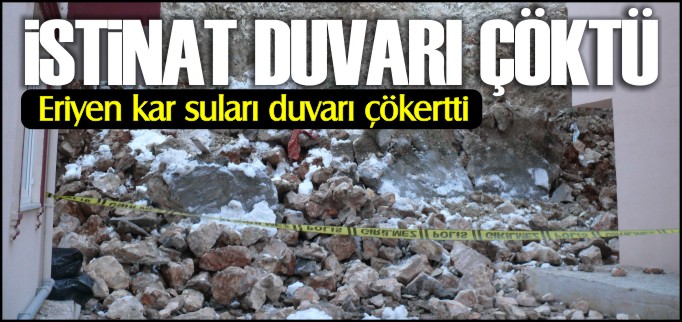 İSTİNAT DUVARI ÇÖKTÜ