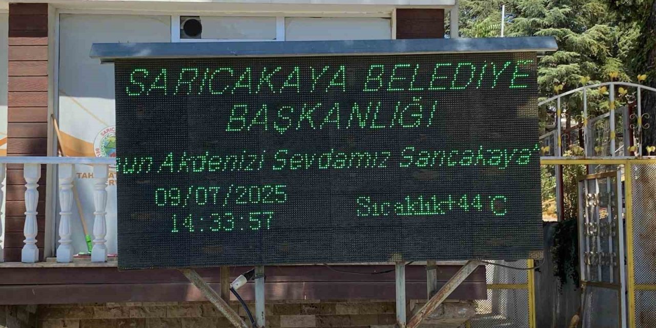 Termometreler 44 Dereceyi Gördü
