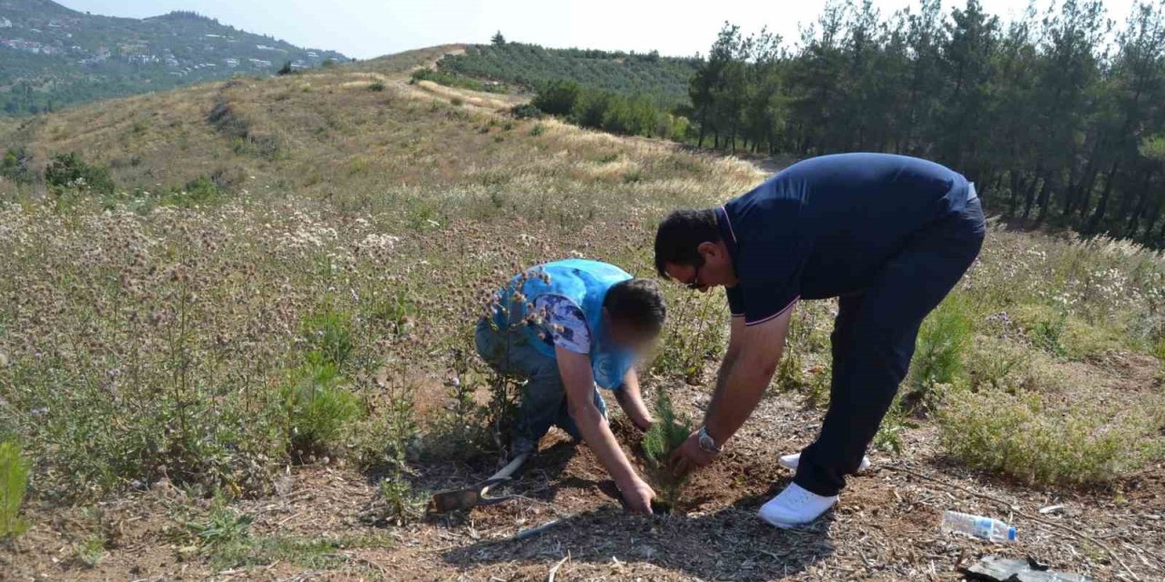 Hükümlüler, 15 Temmuz Şehitleri Anısına Fidanları Toprakla Buluşturdu