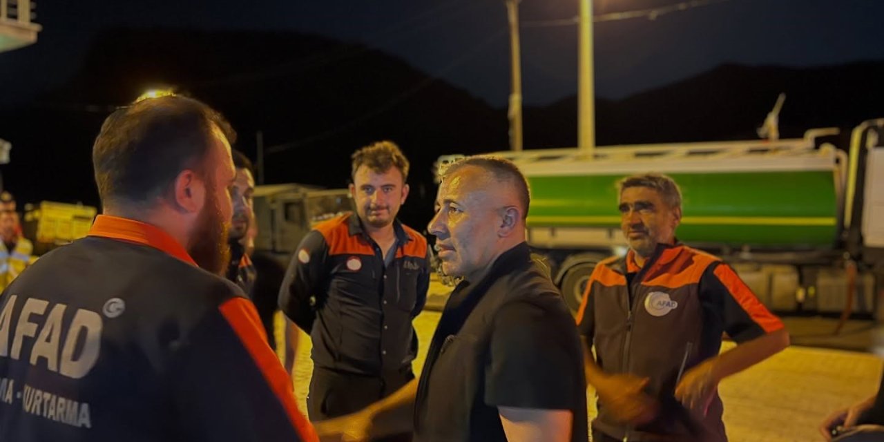 Başkan Yıldırım, Yangın Bölgesinde İncelemeler Yaptı