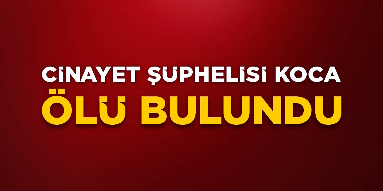Cinayet şüphelisi koca ölü bulundu