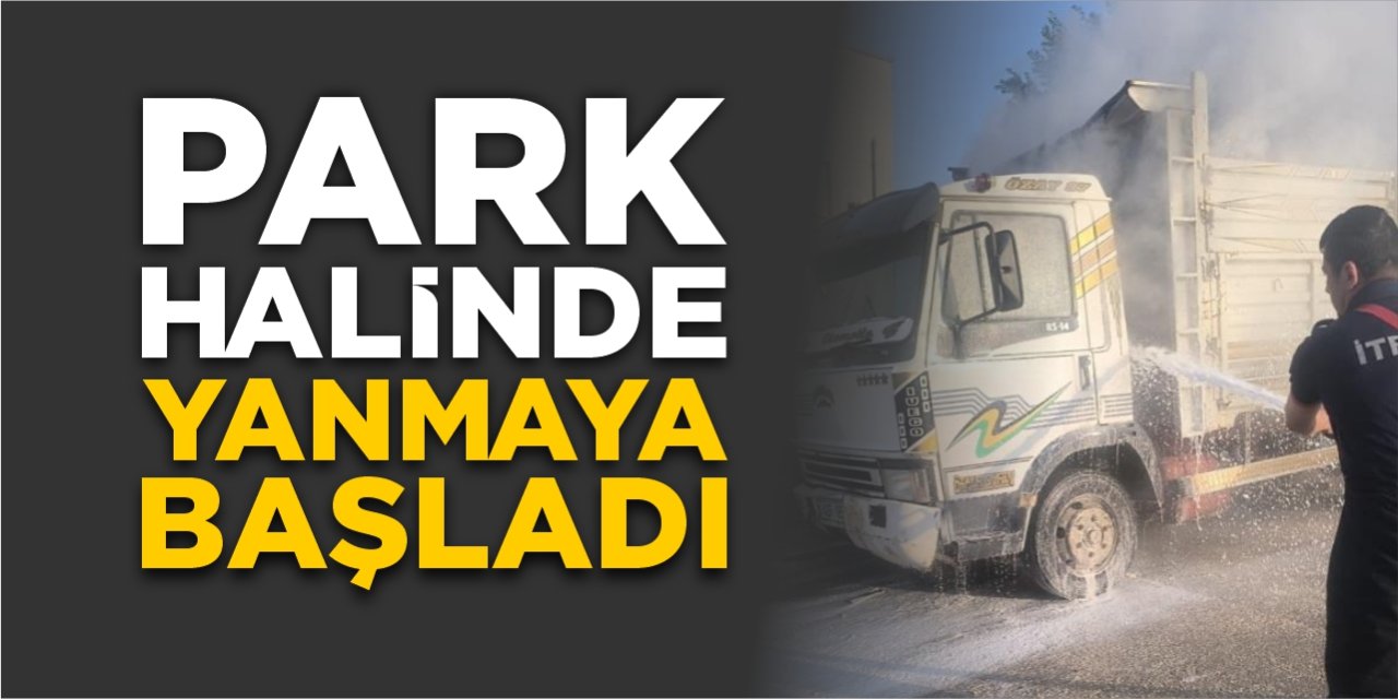 Park halinde yanmaya başladı