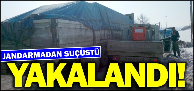 SUÇÜSTÜ YAKALANDI