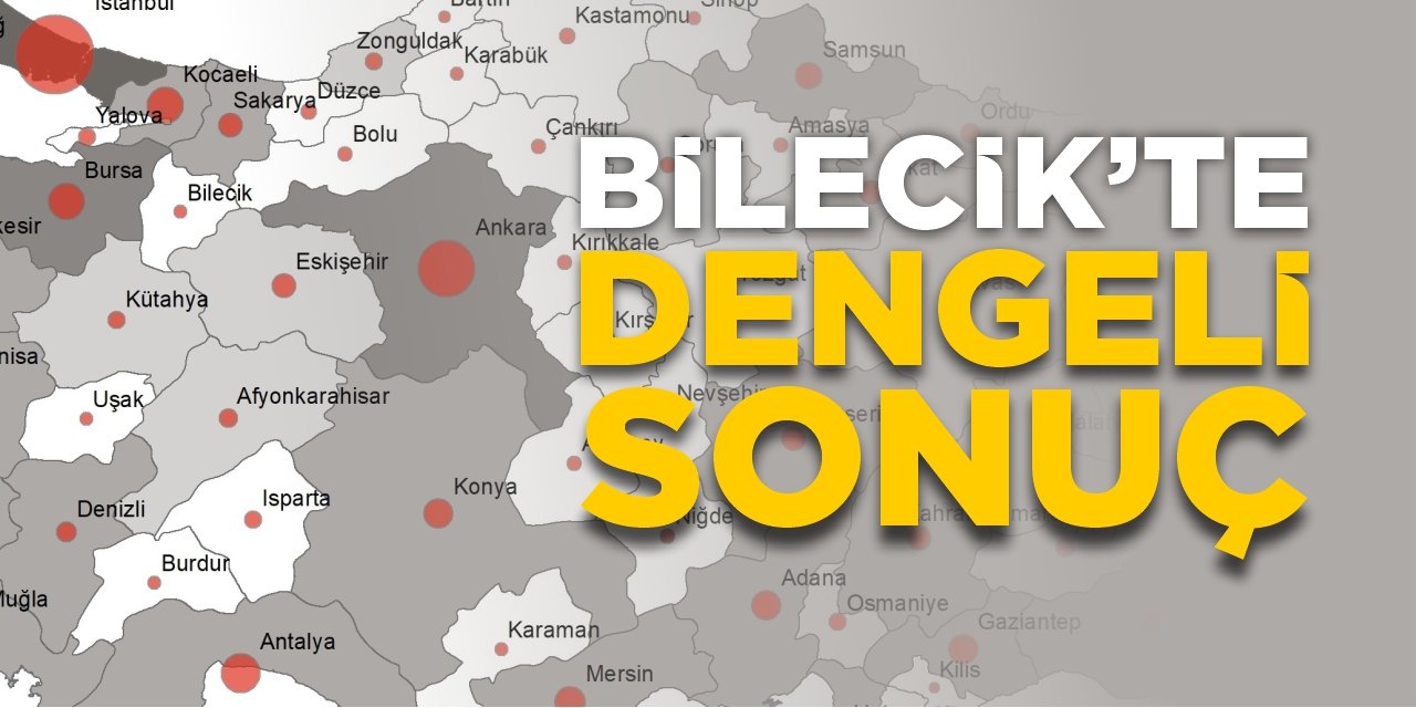 Bilecik'te dengeli sonuç