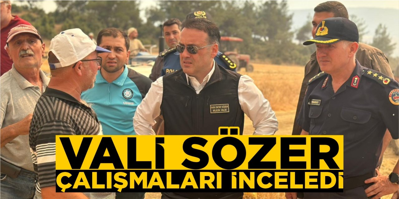 Vali Sözer çalışmaları inceledi