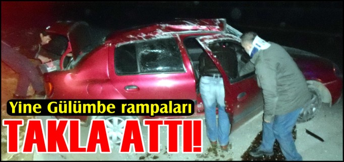 OTOMOBİL TAKLA ATTI