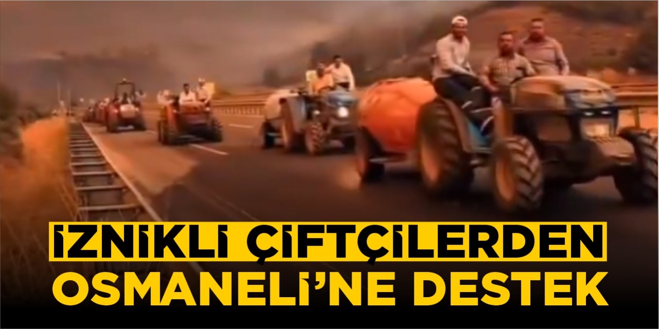 İznikli çiftçilerden Osmaneli’ne destek