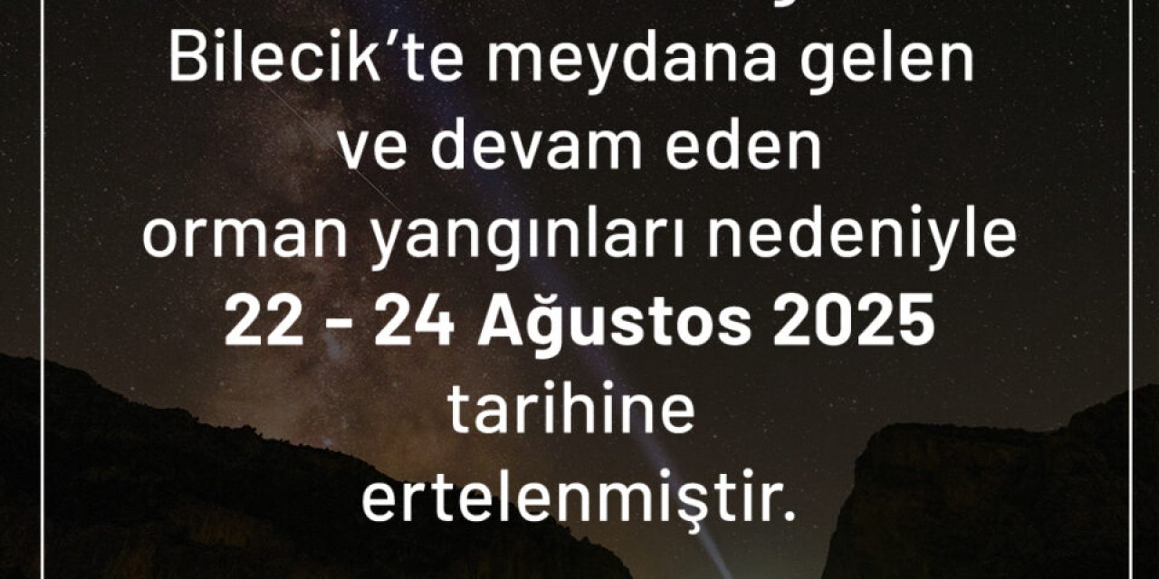 Gözlem Etkinliği İleri bir tarihe ertelendi