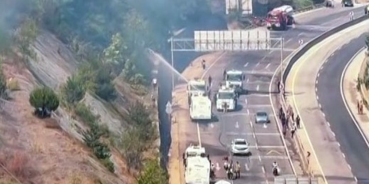 Beton Mikseri Ve Toma İle Alevlere Karşı Mücadele Edildi