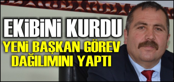 BAŞKAN AYDEMİR GÖREV DAĞILIMINI YAPTI
